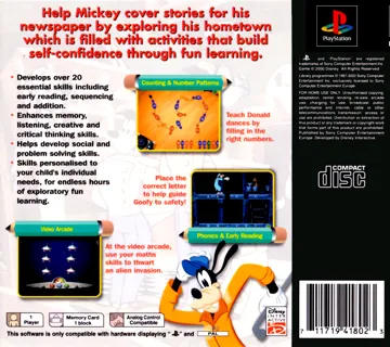 Disney Learning - Mickey (EU) box cover back